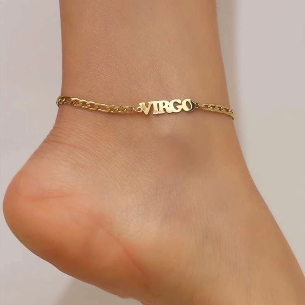 Virgo Zodiac Sign Anklet